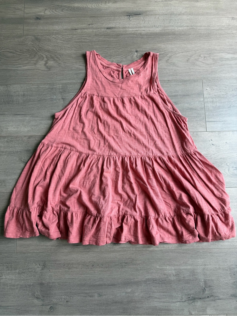 By Anthropologie Georgia Tiered Babydoll tunic - size medium - rose